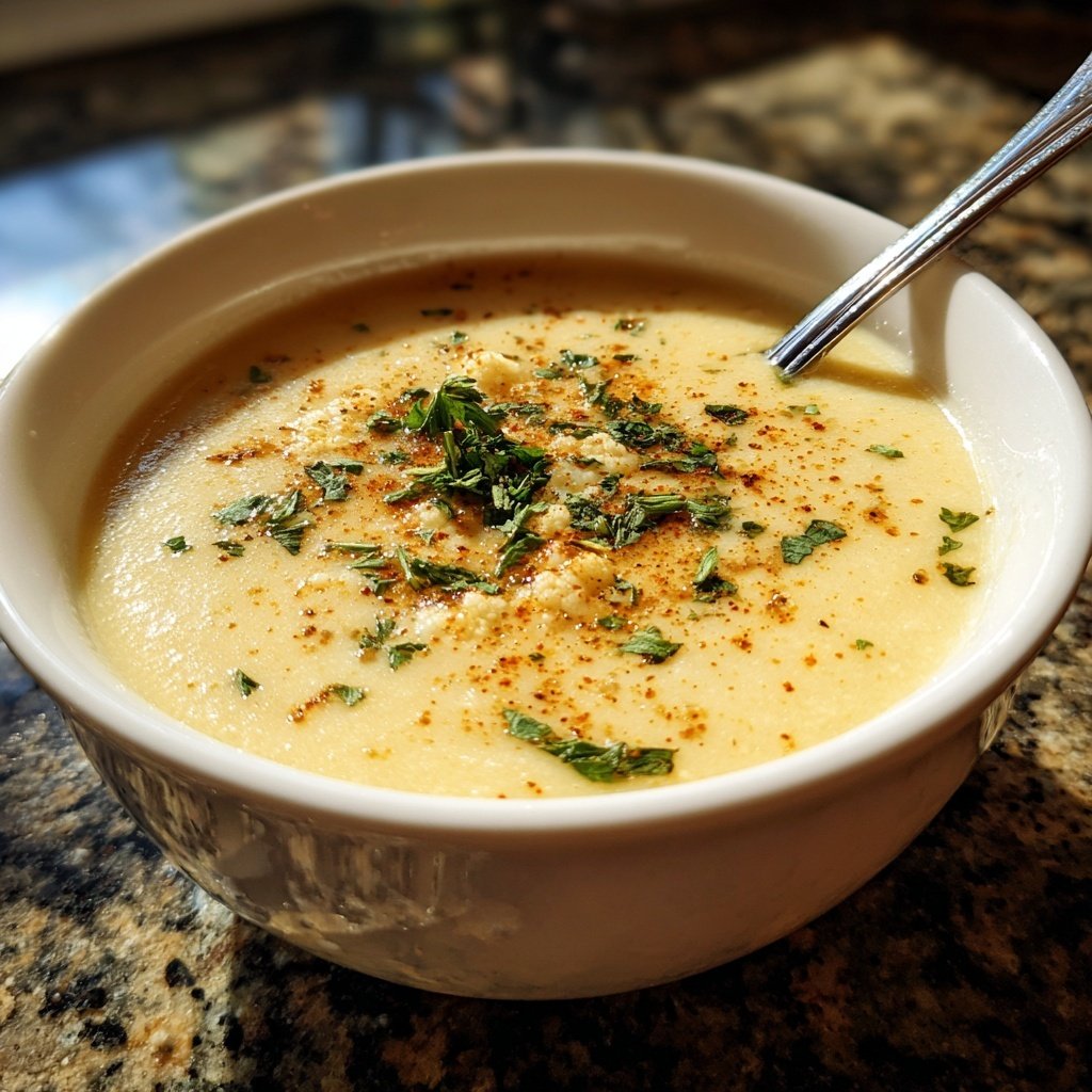 Blumenkohlsuppe mit Muskatnuss