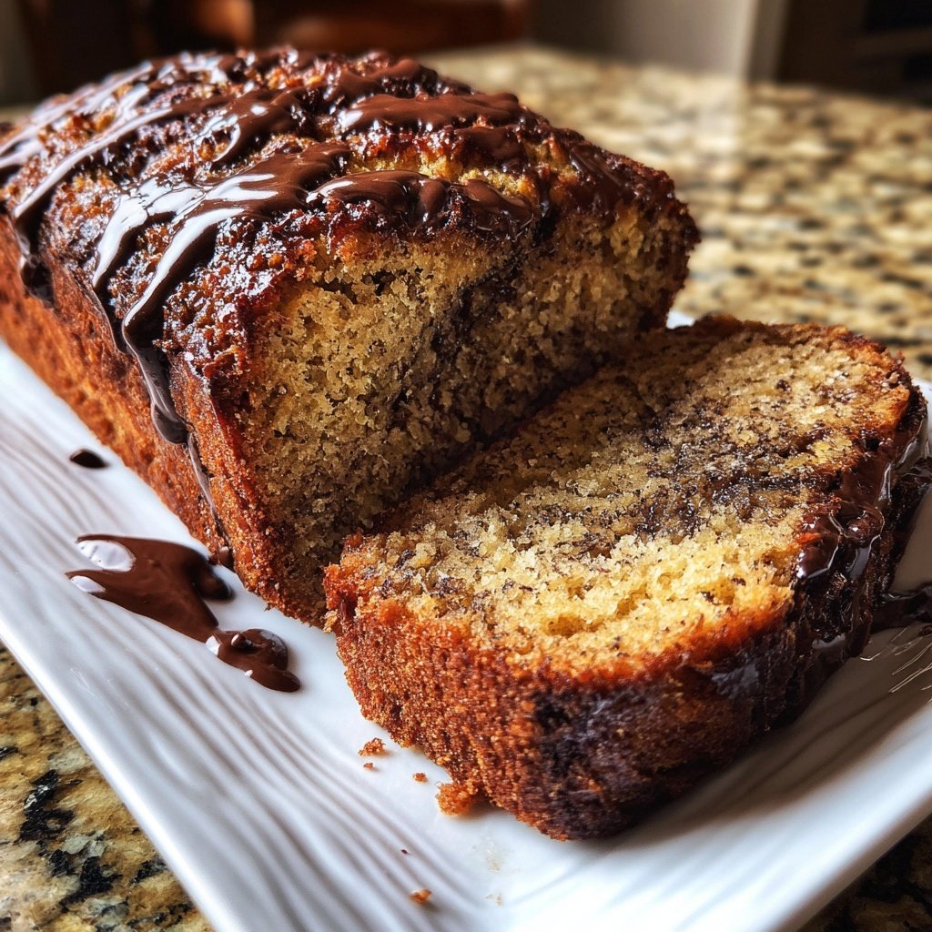 Bananenbrot mit Schoko Swirl