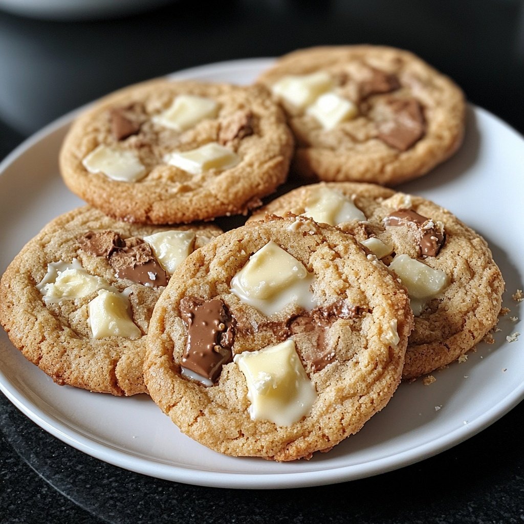 Cookies mit weißer Schokolade