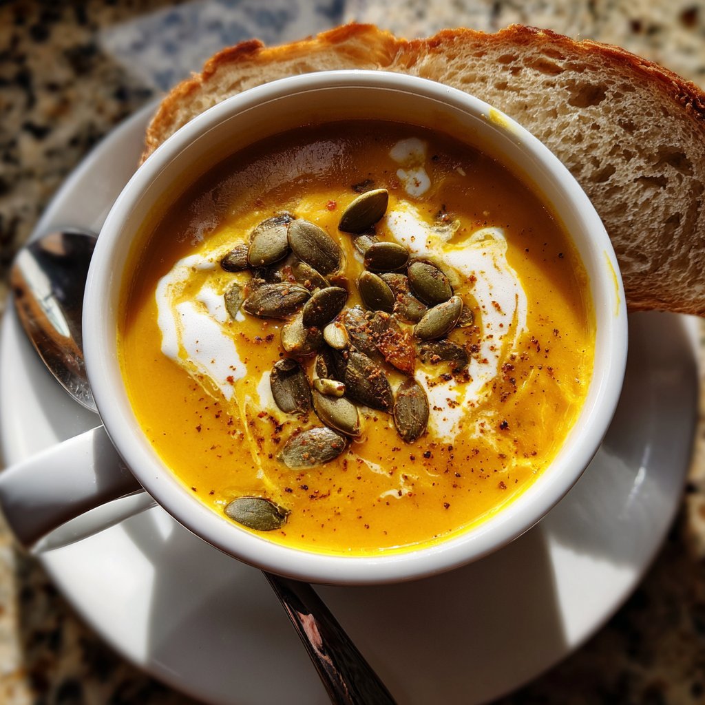 Kürbissuppe mit Curry