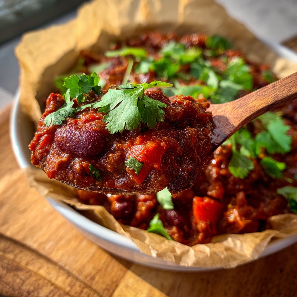 Chili sin Carne mit Koriander