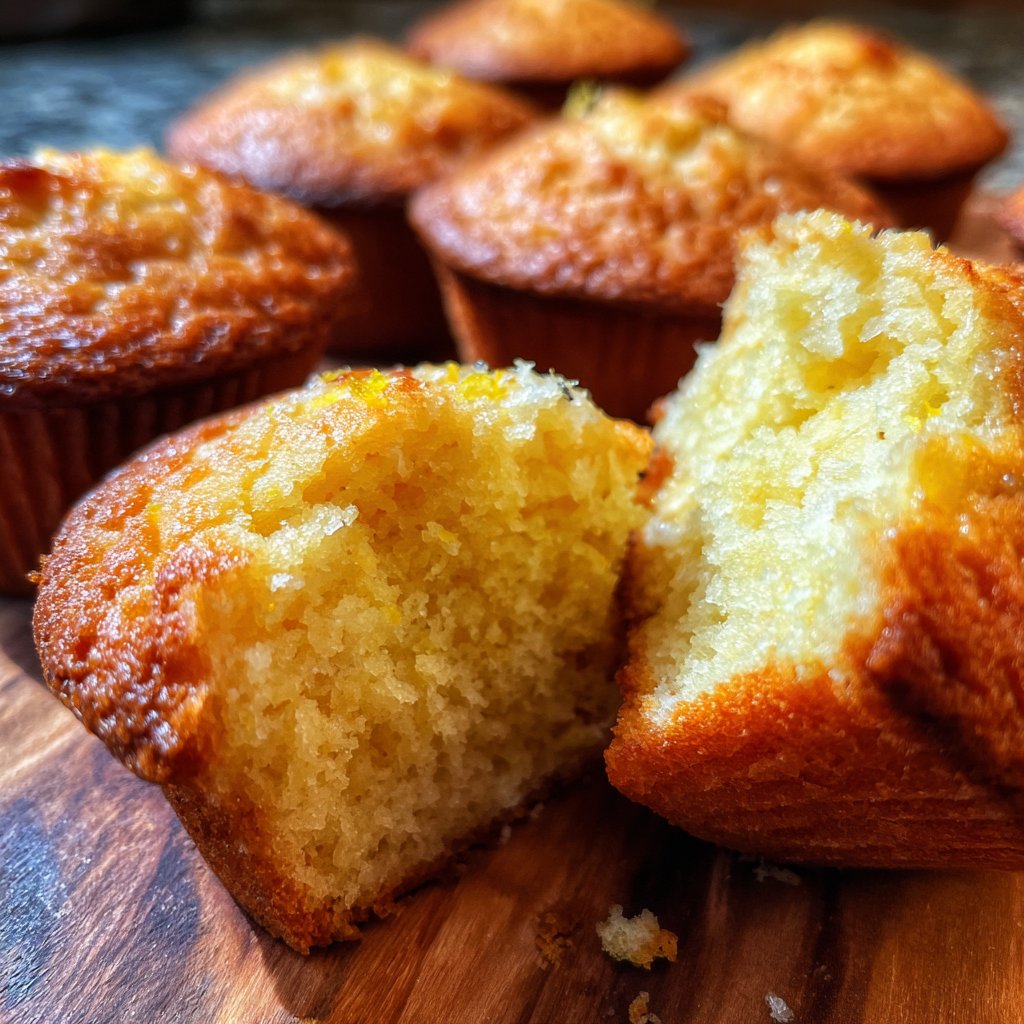 Muffins mit Zitronenabrieb und Joghurt