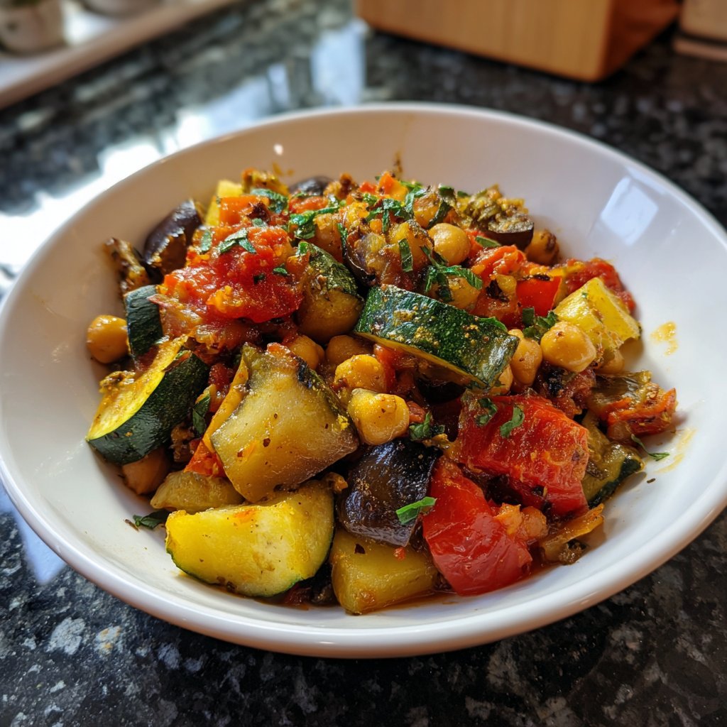 Ratatouille mit Kichererbsen