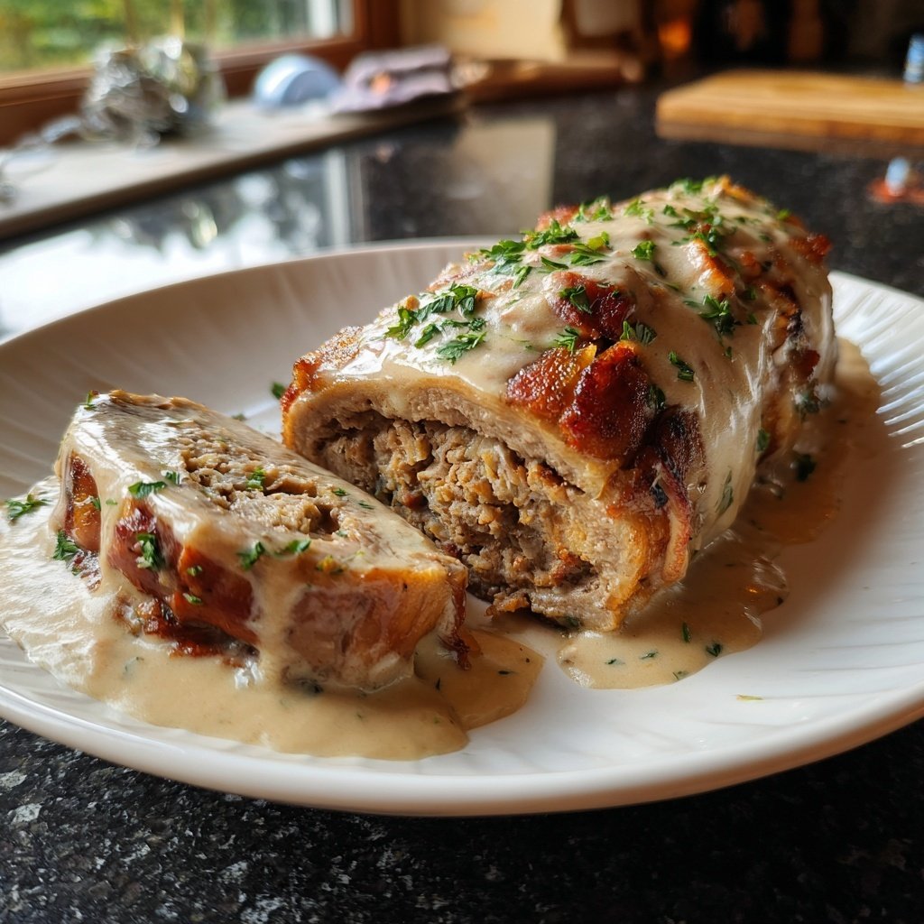 Hausmannskost Rinderrouladen mit Rahmsoße