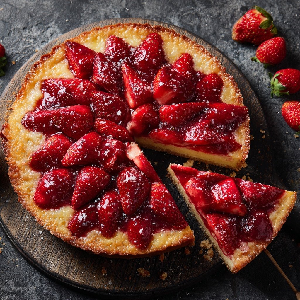 Erdbeerkuchen Mit Zitronen Note