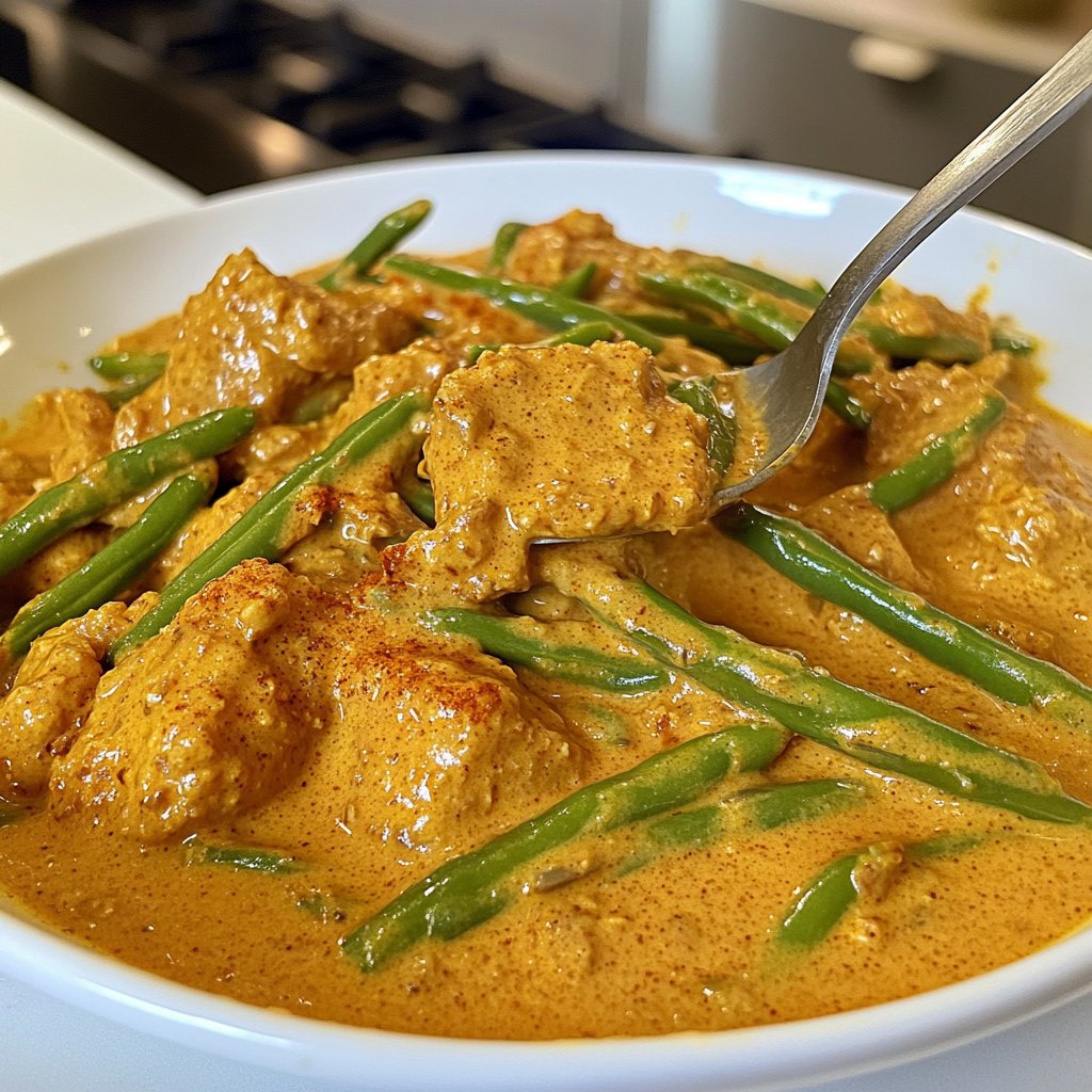 Curry mit grünen Bohnen