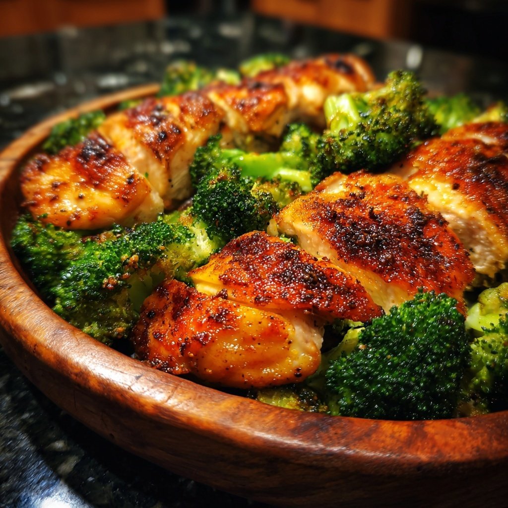 Hähnchenbrust mit Brokkoli Pfanne