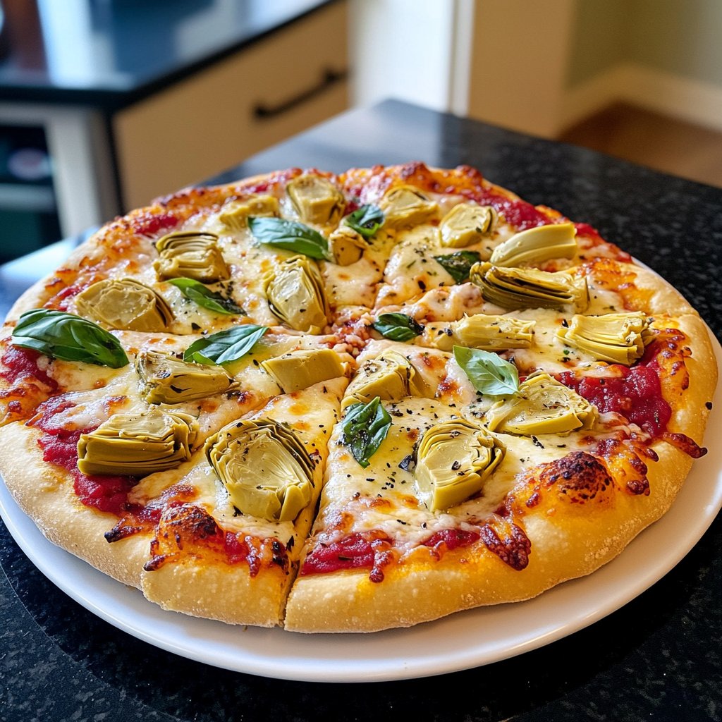 Pizza mit Artischocken