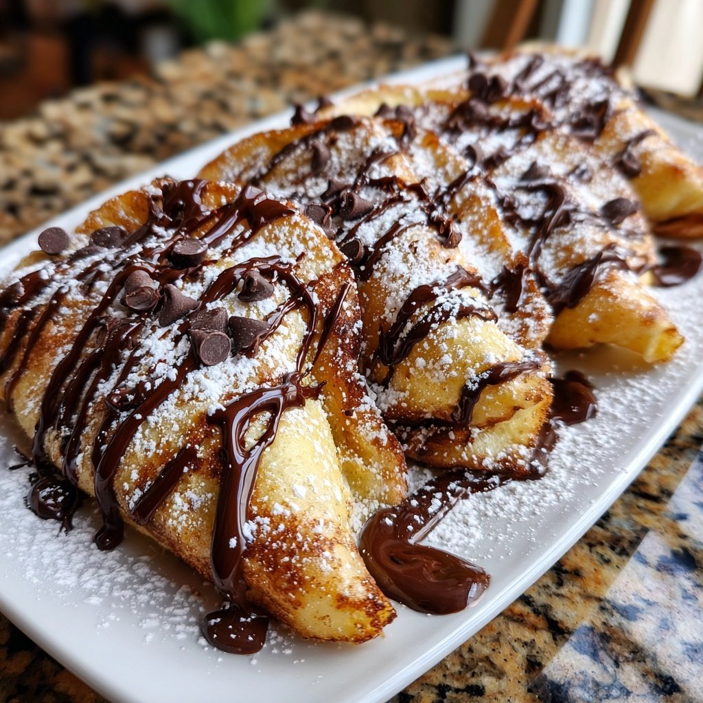 Pfannkuchen mit Schokolade