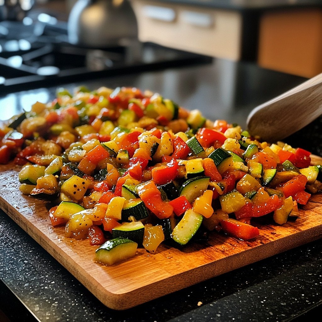 Gemüsepfanne mit Ingwer