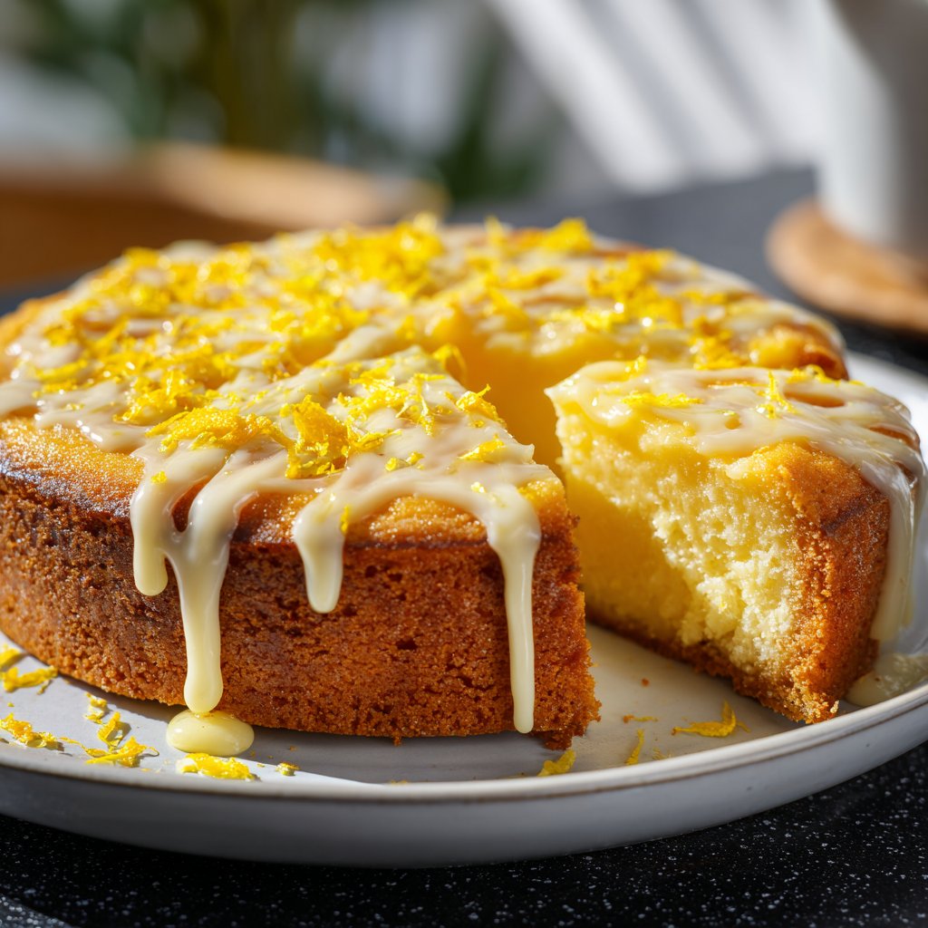 Käsekuchen mit Zitronenboden