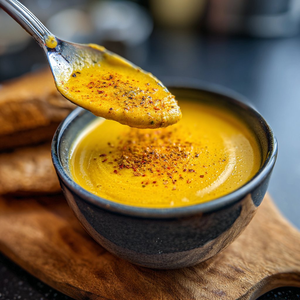 Vegane Blumenkohlsuppe mit Gewürzen