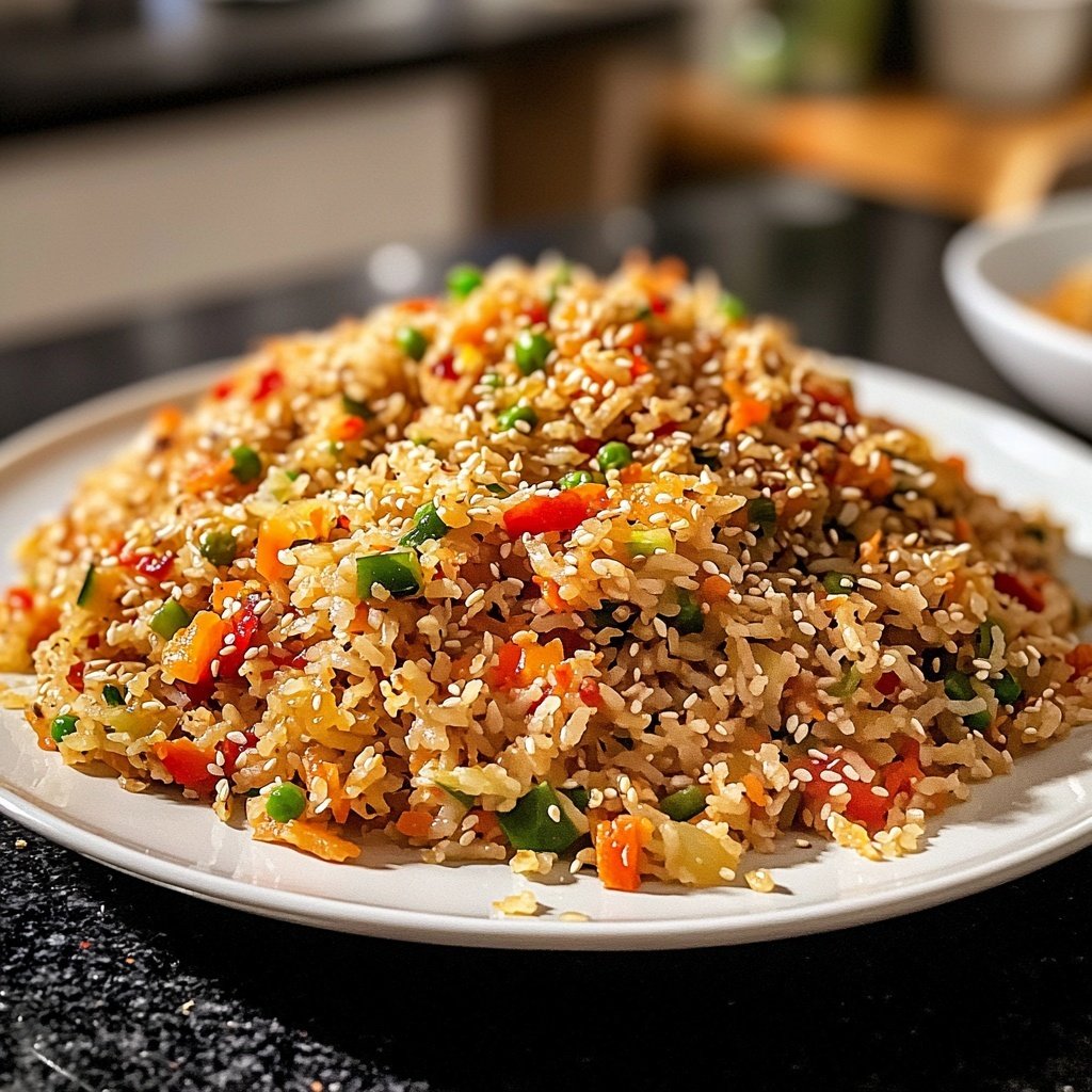 Gebratener Reis mit Sesamöl