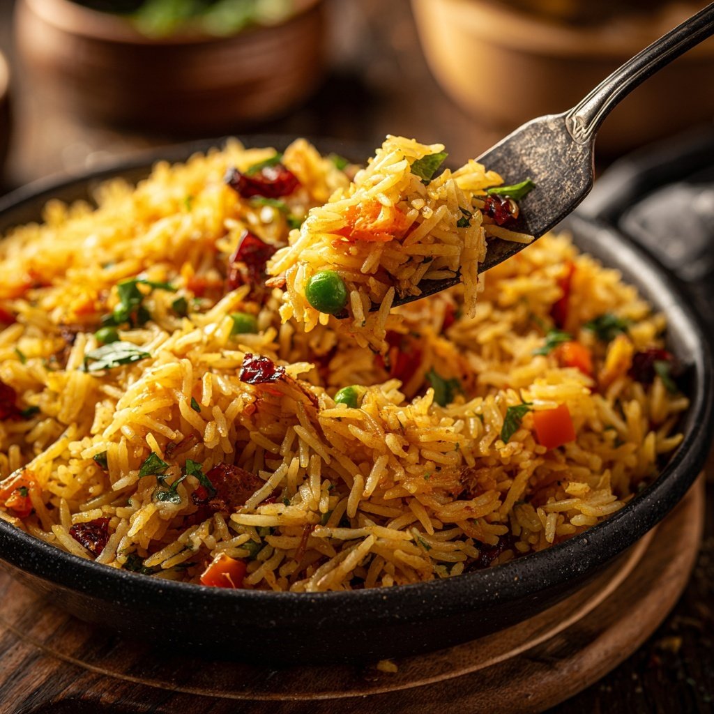 Gebratener Reis mit Ingwer