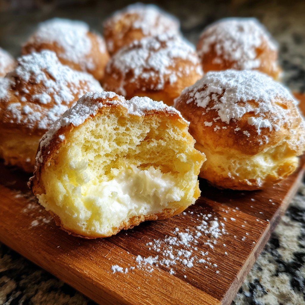 Quarkbällchen mit Joghurtteig