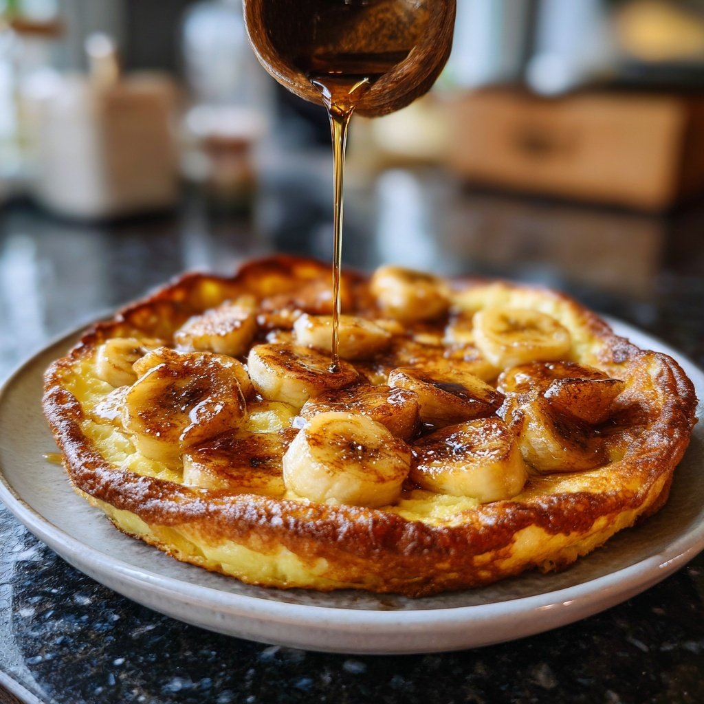 Pfannkuchen mit Banane