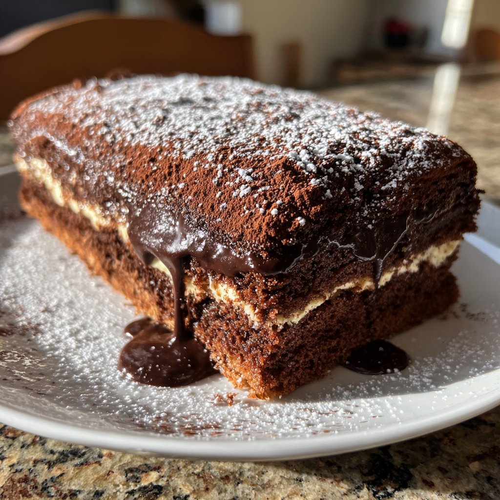 Blechkuchen klassisch mit Kakao