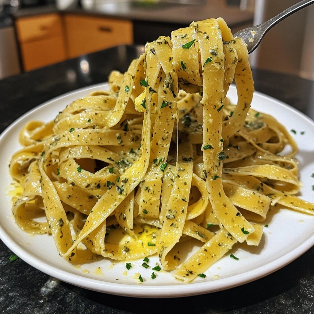 Tagliatelle mit Kräuterbutter